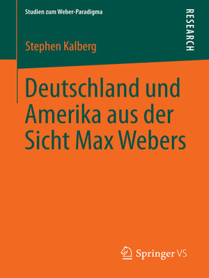 Deutschland und Amerika aus der Sicht Max Webers - ebook